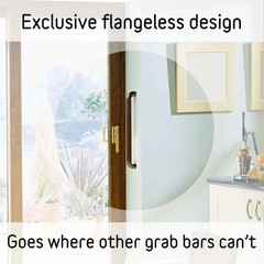 Promenaid Integra 18-Inch Grab Bar Kit – Satin Silver 500 lb Capacity