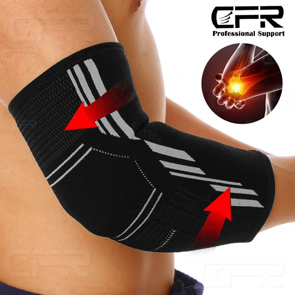 Copper Elbow Brace Compression Support Sleeve Arthritis Tendon Joint Pain Wrap