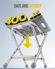 Folding Shower Chair for Inside Shower 400lbs Foldable Shower Stools Portable