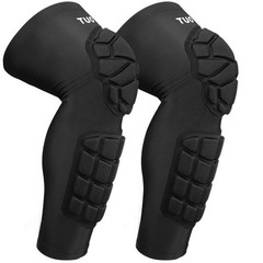 1 Pair Padded Knee Sleeve Youth Knee Pad Compression Leg Sleeve for Basketball