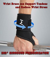 1Pair TFCC Wrist Brace with 1Pair Wristbands, Wrist Support for Tendonitis, S…