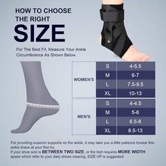 Ankle Brace with Protective Guards Ankle Support Ankle Sprains for Men Women