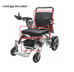 Miracle Mobility Back Rest & Cushion ONLY For Platinum 8000 Power Wheelchair