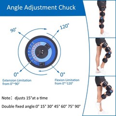 Knee Immobilizer Brace,ROM Hinged Support for Post-Surgery Rehab,Left or Right