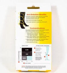 Futuro ANTI-EMBOLISM Knee Length Unisex Medium White Closed Toe Stockings 71055