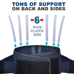 AVESTON Back Brace Lower Back Pain Relief Lumbar Support Belt Rigid Thin Light