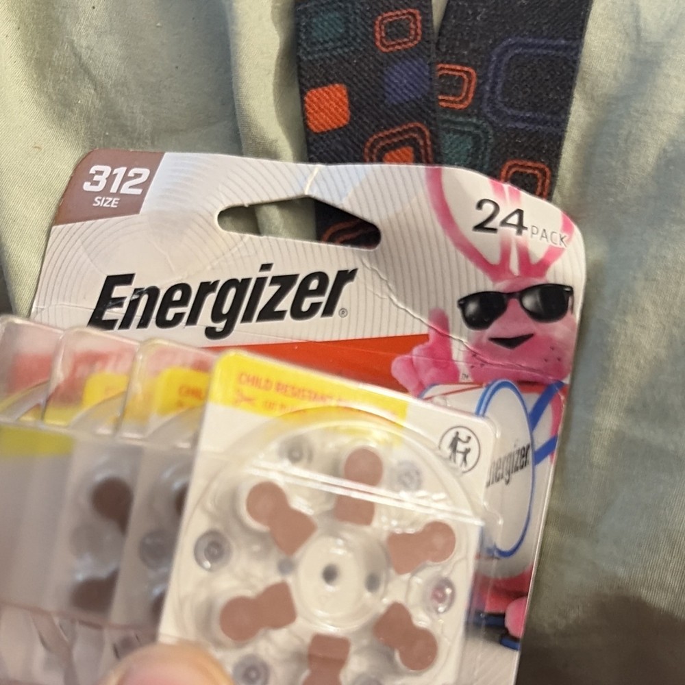 Energizer Hearing Aid Batteries Size 312 (Brown) Twenty-Four Pack