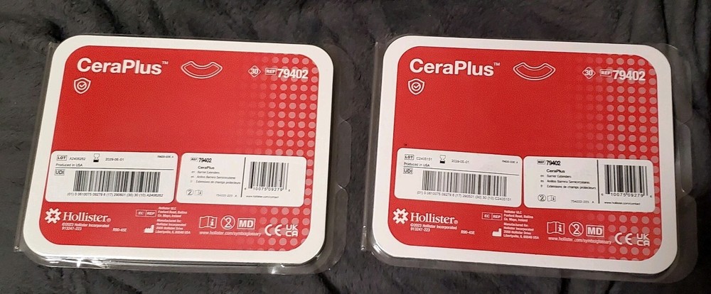 2 Packages Hollister CeraPlus 79402 Barrier Extenders, 30 In package (60 Total)