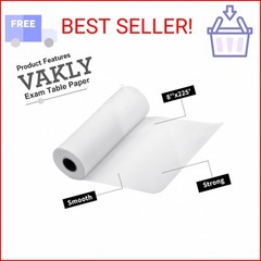 Vakly Headrest Exam Table Paper Roll 8 in x 225 ft (2 Pack) – Disposable Smooth
