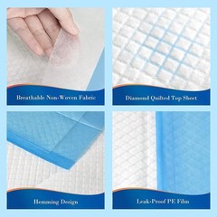 100 Count Leakproof Bed Pads 23×36 Disposable Baby Dog