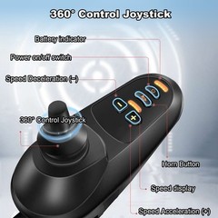 Foldable Power Wheelchair 500W Dual Mode Portable Mobility Scooter Lightweight