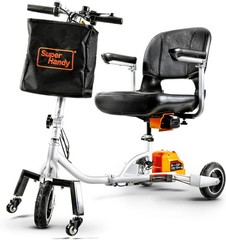 SuperHandy Folding Mobility Scooter Plus – 48V 2Ah Battery System, Lightweight,