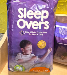 NWT Cuties Sleep Overs Size LG/XL Youth Disposable Pants 24-Count Unisex