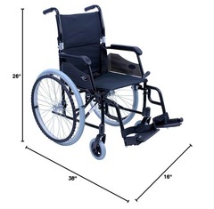 Karman 24 pounds LT-980 Ultra Lightweight Wheelchair Black Gen 1
