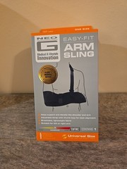 Neo G Easy Fit Arm Sling Adjust Strap Ambidextrous Universal Sz Moderate Support
