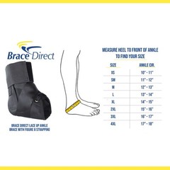 Lace Up Ankle Brace with Figure 8 Strapping – Compression Support & Leg Splint