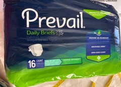 Prevail Daily Briefs Discreet Adult SM 20-31” Incontinence Underwear16ct. Small