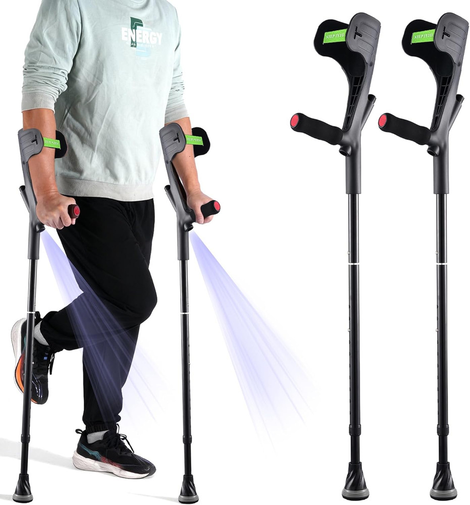 Forearm Crutches for Adults Foldable Knee Patients Mobility Aids for Childre and