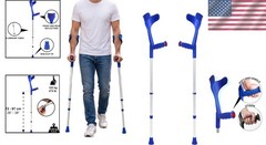 Luxury Adjustable Forearm Crutches for Adults – Lightweight & Durable, Pack of 2