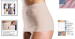 Light Beige StomaSafe Plus – Seamless S/M Support for Ostomy and Hernia Needs