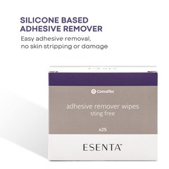 Sting-Free Adhesive Remover Wipes for Stomas & Wounds, Alcohol-Free, 25ct Box