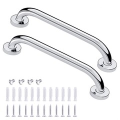 2 Pack Stainless Steel Shower Grab Bar Bathroom Safety Shower Handle for Elderly