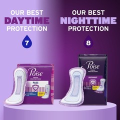 Poise Incontinence Pads for Women, 7 Drop Ultra Absorbency Long Length, 39 Count