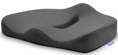 Forari Ergonomic Comfort Seat Cushion Best for Back & Hip Pain Relief Dark Grey