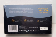 Audien Atom One OTC Hearing Aids Wireless, Rechargeable, Beige SEALED-B2