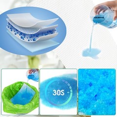 Disposable Commode Liners with Pads – 50 Scented Bags for Adult Potty Chair