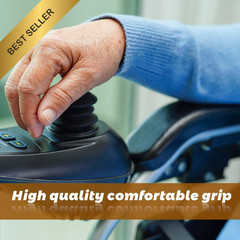 Electric Wheelchair Joystick Cover 2 Set Silicone Knob Gaiter Universal Black
