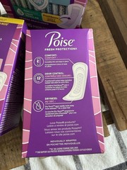 1-Poise Ultra Thin Pads W/wingsLight Regular 2- Ultra Thin 54 -3 Boxes Total 132