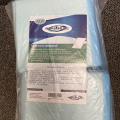 Healthline Disposable Underpads For Bed 23×36, Waterproof /Absorbent 50ct