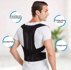 For Men Women Adjustable Posture Corrector Low Back Support Shoulder Brace Belt
