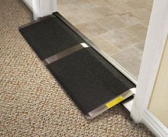 16 in x 32 in Threshold Wheelchair Ramp 2 in Rise 600 lb. Capacity aluminum