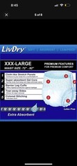 LivDry 2-Pack = 20ct Incontinence Underwear Overnight Comfort Leak Protection
