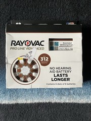 Rayovac Proline Advanced Hearing Aid Batteries-Size 312 (48 pack)