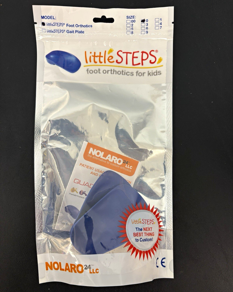 littleSTEPS Kids Foot Orthotics Insoles Arch Support Flat Feet US size 0