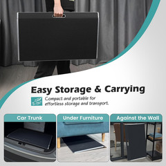 Portable 19″x32″ Anti-Slip Aluminum Ramp for Wheelchairs, 700 lbs Capacity