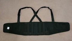 DJ Orthopedics Back Brace Support, Adjustable Shoulder Straps, Medium, Black