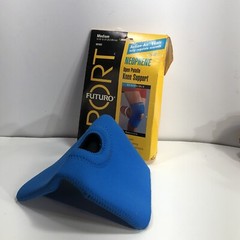 Futuro Knee Support Adult Size Med 14 1/4-15 1/2″ Blue Black Reversible Air Vent