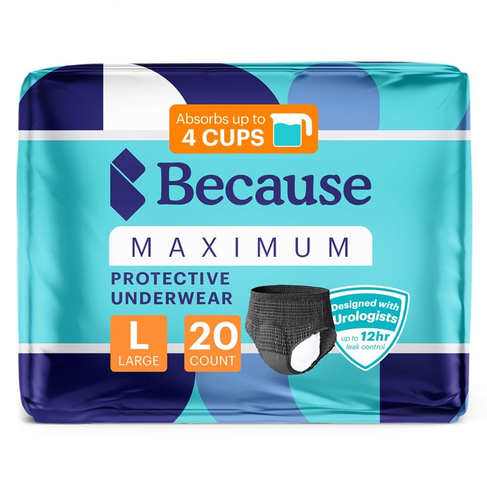 Because Premium Maximum Absorbency Adult Incontinence and Postpartum Bladder …