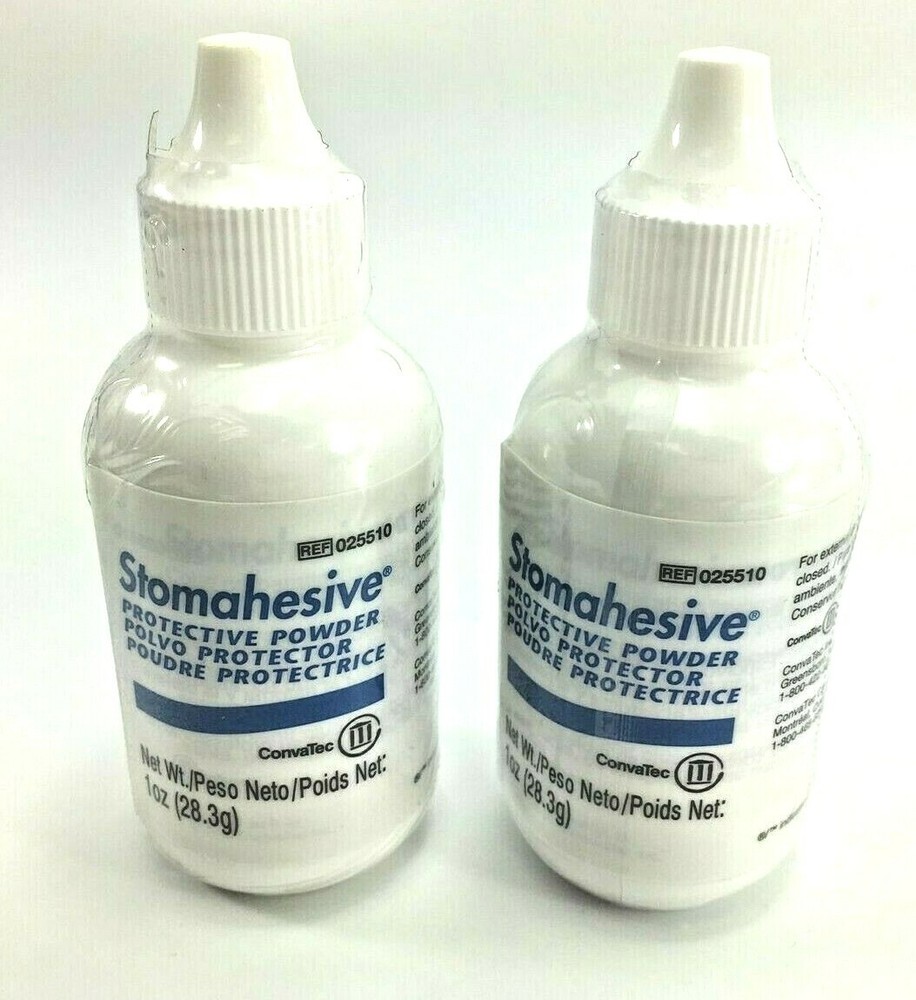2 Bottles Convatec 025510 Stomahesive Protective Powder 1oz/Bottles Exp 11/24-26