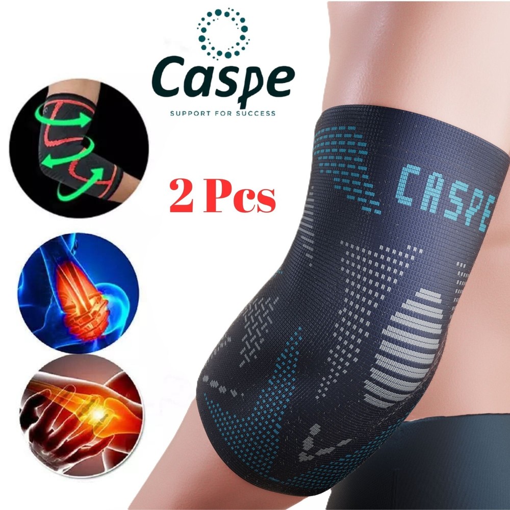 Caspe 2X Tennis Elbow Brace Support Sleeve Arthritis Tendonitis Arm Joint Pain