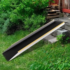 Aluminum Shed Ramp 60in Load Capacity 600 lbs for Motorcycle Bicycle Scooter