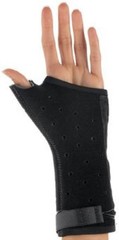 DJO Exos 230-31-1111 Long Thumb Spica, Black, Left Hand, XS, Brand New