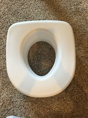 Carex Toilet Seat Raised Riser Adds 5.5 Inch of Toilet Height – up to 300 pounds