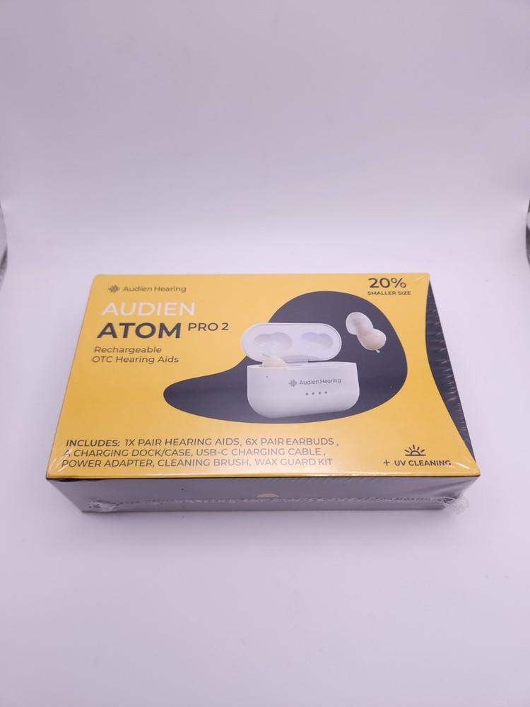 Audien ATOM PRO 2 Wireless Rechargeable OTC Hearing Aid (S1)