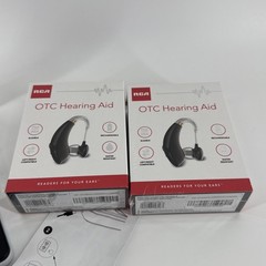 RCA OTC Hearing Aid – Rechargeable Right & Left Ear 15-Hour Battery w/Stand NEW