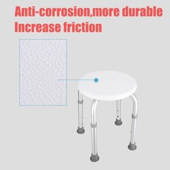 Medical 7 Height Shower Chair Adjustable Height Bath Tub Bench Stool Seat round